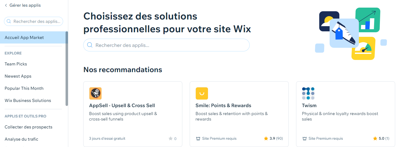 wix app store